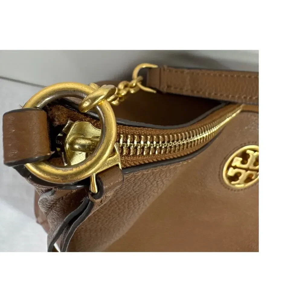 Tory Burch Carson Top Handle Hobo Bag, Brown, Ships Fast